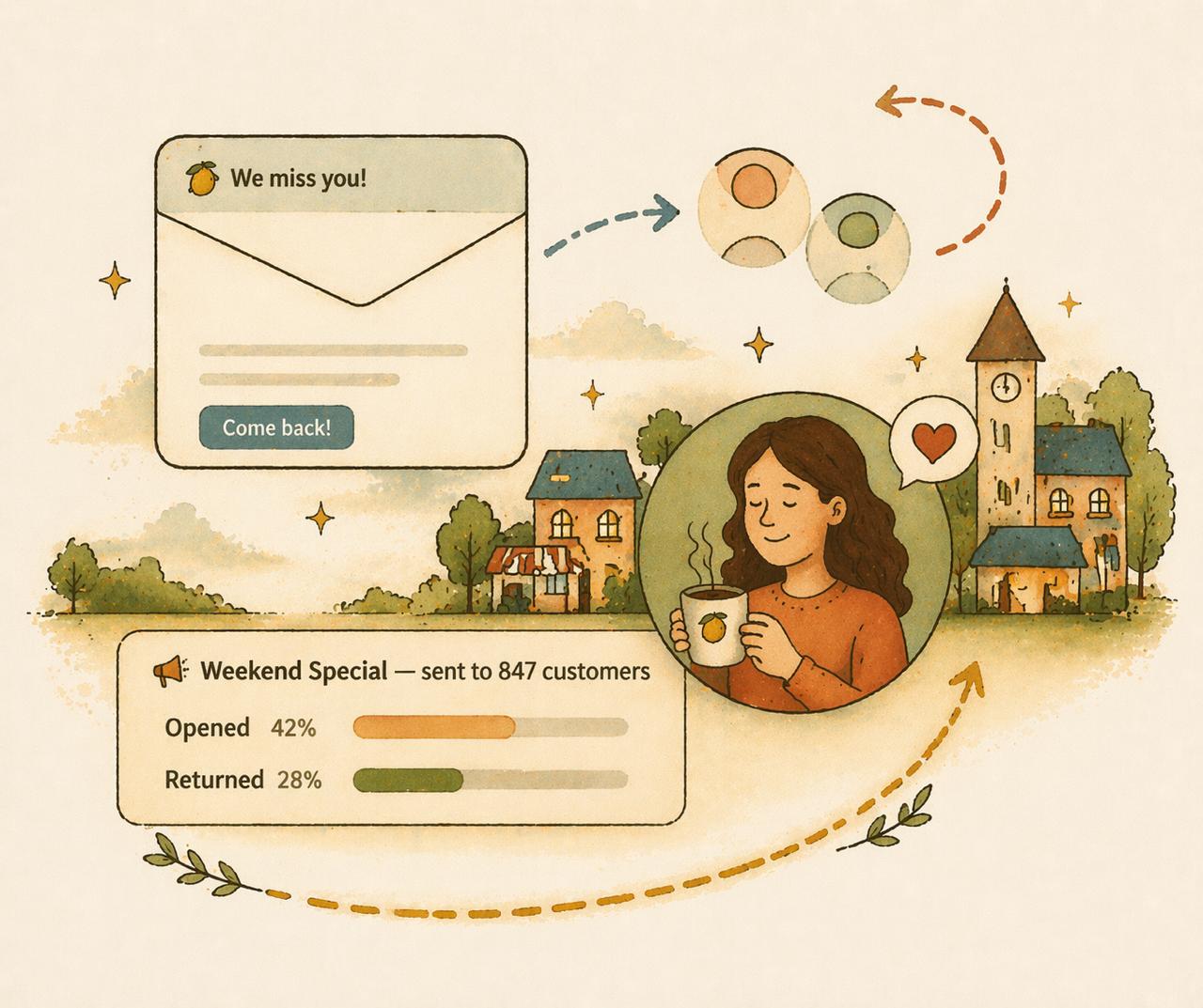 Customers — people come back